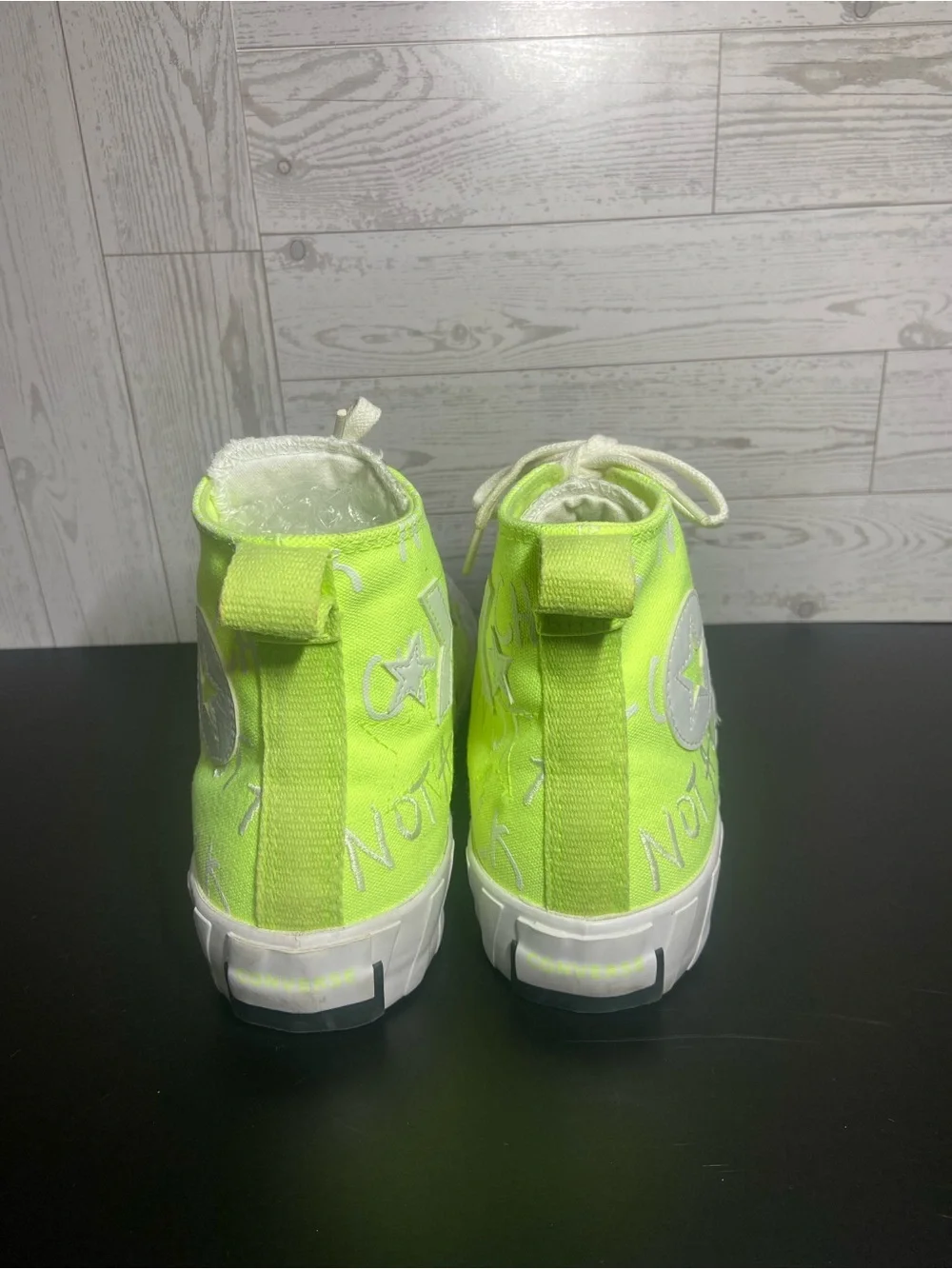 Converse UNT1TL3D Hi “Not A Chuck” Volt Neon Yellow High Top Kids Size 6